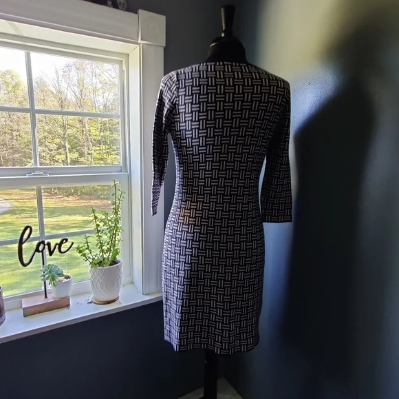 Boden Intarsia Knit 3/4 Sleeve Dress - Picture 4 of 4